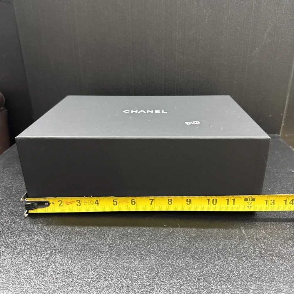 AUTHENTIC SIGNED CHANEL BLACK BOX (1690)